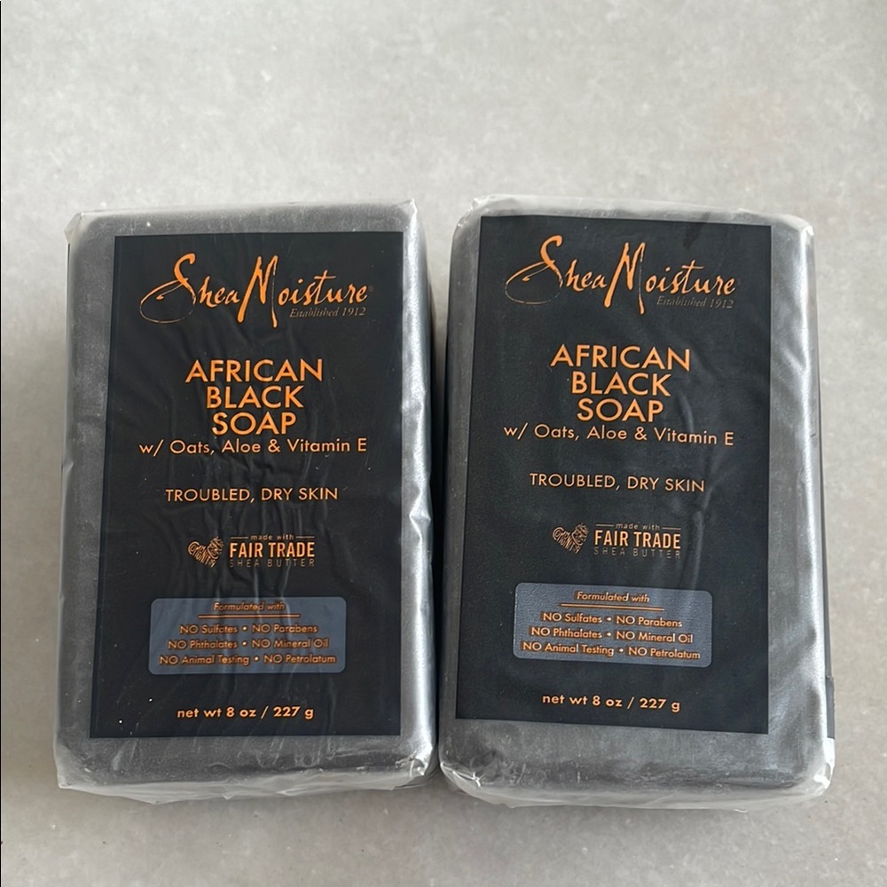 Shea Moisture‎ African Black Soap Bath & Body Black